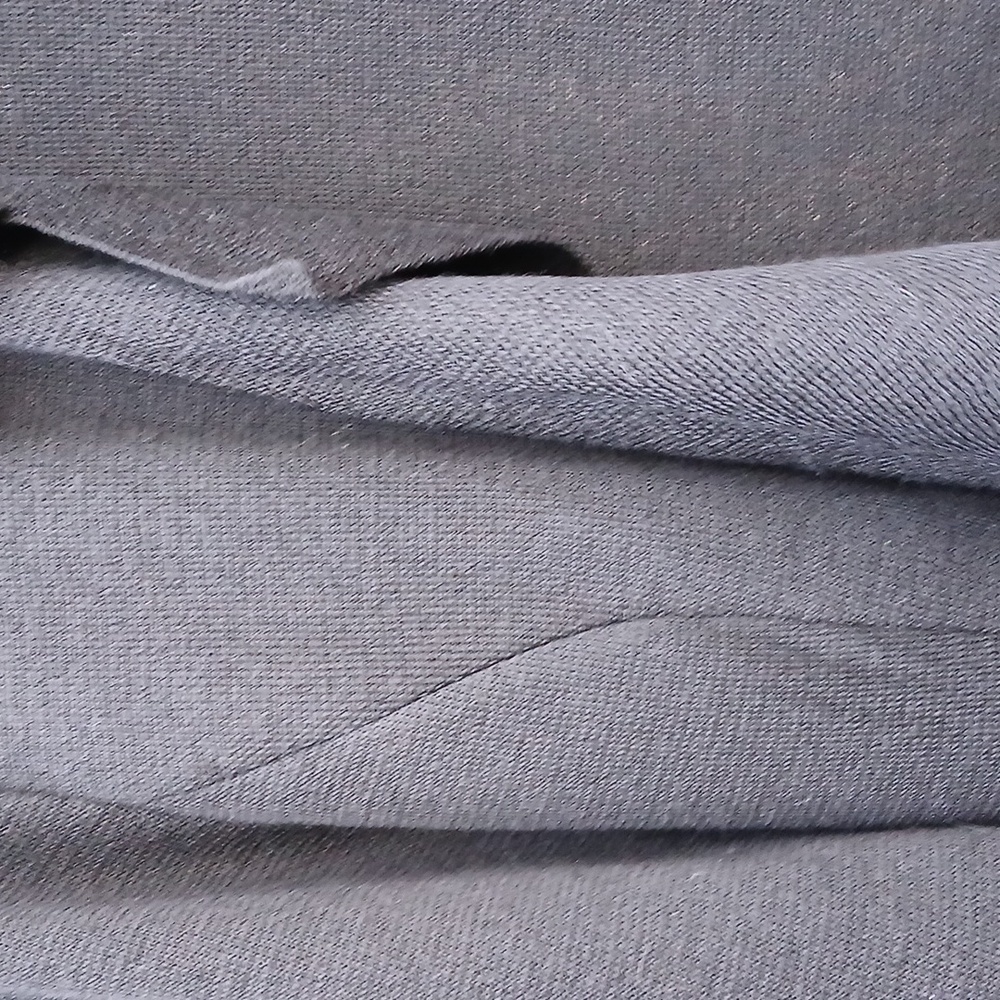 St. John Caviar Cascading Ruffle Open Front Black… - image 6